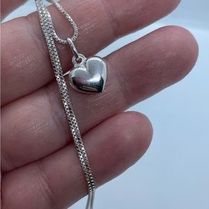 925 silver heart necklace